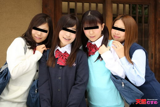 JK制服温泉素人娘の大乱交　前編 桐原りな・荒木まい・西島みずき・百瀬かな